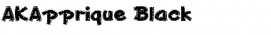 Download AKApprique Black Regular Font Title Preview