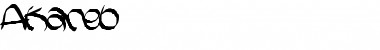 Download Akareb Normal Font Title Preview