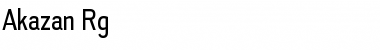 Download Akazan Regular Font Title Preview