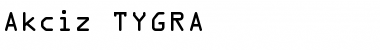 Download Akciz TYGRA Regular Font Title Preview