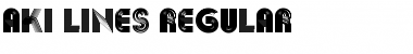 Download Aki Lines Regular Font Title Preview