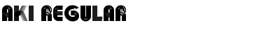 Download Aki Regular Font Title Preview