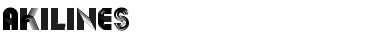 Download AkiLines Medium Font Title Preview