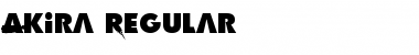 Download Akira Regular Font Title Preview