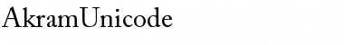 Download Akram Unicode Regular Font Title Preview