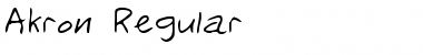 Download Akron Regular Font Title Preview