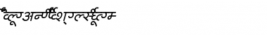 Download AkrutiDevChakra MediumItalic Font Title Preview