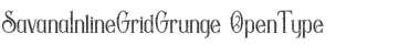 Download Savana Inline Grid Grunge Inline Grid Grunge Font Title Preview