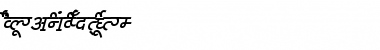 Download AkrutiDevRekha BoldItalic Font Title Preview