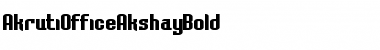 Download AkrutiOfficeAkshay Bold Font Title Preview
