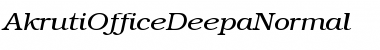 Download AkrutiOfficeDeepa Normal Font Title Preview