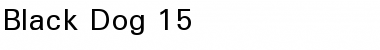 Download Black Dog 15 Regular Font Title Preview