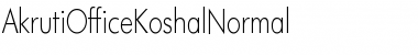 Download AkrutiOfficeKoshal Normal Font Title Preview