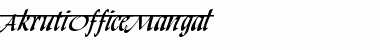 Download AkrutiOfficeMangal Normal Font Title Preview