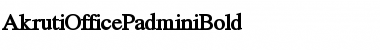 Download AkrutiOfficePadmini Bold Font Title Preview