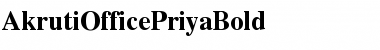 Download AkrutiOfficePriya Bold Font Title Preview