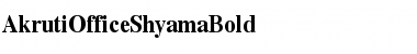 Download AkrutiOfficeShyama Bold Font Title Preview