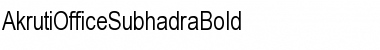 Download AkrutiOfficeSubhadra Bold Font Title Preview