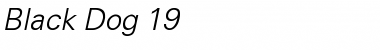 Download Black Dog 19 Regular Font Title Preview