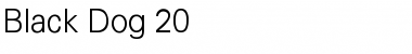 Download Black Dog 20 Regular Font Title Preview