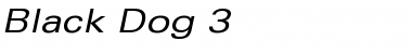 Download Black Dog 3 Regular Font Title Preview
