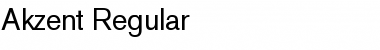 Download Akzent Regular Font Title Preview