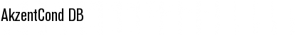 Download AkzentCond DB Regular Font Title Preview