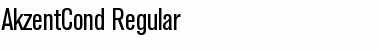 Download AkzentCond Regular Font Title Preview
