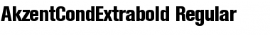 Download AkzentCondExtrabold Regular Font Title Preview