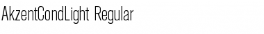 Download AkzentCondLight Regular Font Title Preview