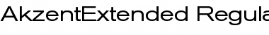 Download AkzentExtended Regular Font Title Preview