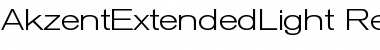 Download AkzentExtendedLight Regular Font Title Preview