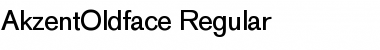 Download AkzentOldface Regular Font Title Preview