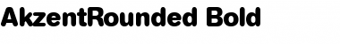 Download AkzentRounded Bold Font Title Preview
