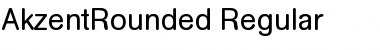 Download AkzentRounded Regular Font Title Preview
