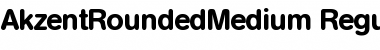 Download AkzentRoundedMedium Regular Font Title Preview