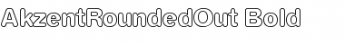 Download AkzentRoundedOut Bold Font Title Preview