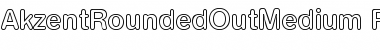 Download AkzentRoundedOutMedium Regular Font Title Preview