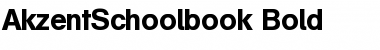 Download AkzentSchoolbook Bold Font Title Preview
