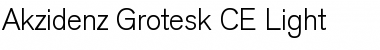 Download Akzidenz Grotesk CE Light Regular Font Title Preview