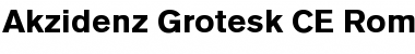 Download AkzidenzGroteskCE Black Font Title Preview