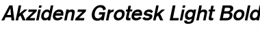 Download Akzidenz Grotesk Light Bold Italic Font Title Preview