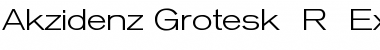 Download Akzidenz-Grotesk Extended BQ Regular Font Title Preview