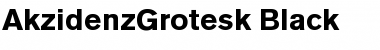 Download AkzidenzGrotesk Black Font Title Preview