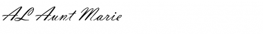 Download AL Aunt Marie Regular Font Title Preview