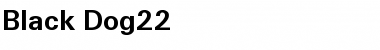 Download Black Dog22 Regular Font Title Preview