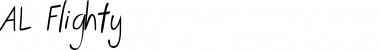 Download AL Flighty Regular Font Title Preview