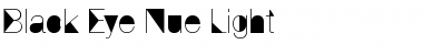 Download Black Eye Nue Light Font Title Preview