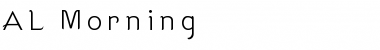 Download AL Morning Regular Font Title Preview