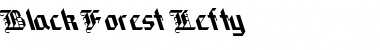 Download Black Forest Lefty Regular Font Title Preview